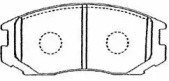Тормозные колодки AISIN для MITSUBISHI LANCER V (CB_A, CD_A, CE_A) 1.3 (CB1A)